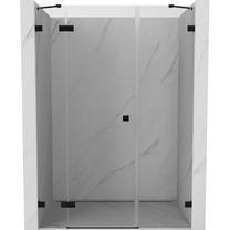 Dušo durys Mexen Lunar Left, 160 cm x 200 cm, juoda sp./grūdintas