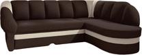 Kampinė sofa Benano Sawana 16, Soft 33, šviesiai ruda sp./tamsiai ruda sp., dešininė, 180 x 250 cm x 85 cm
