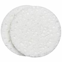 Спонж для очищения лица QVS Facial Cleansing Sponges, 2 шт., белый цв.