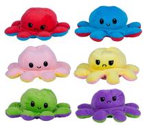 Mīkstā rotaļlieta Eddy Toys Octopus, daudzkrāsaina, 19 cm