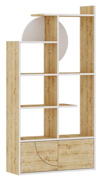 Pastatoma lentyna Kalune Design Half 855DTE3746, ąžuolo sp./balta sp., 164 cm x 30 cm x 85 cm