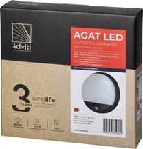 Sieninis lauko šviestuvas Orno Agat, 10W, LED, IP54, pilka sp., 21 cm x 21 cm