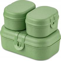 Toiduainekarbi komplekt Koziol Pascal Ready Mini 7151703, 15.1 cm x 10.8 cm, roheline v., 3 tk