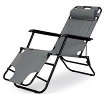 Prekė su pažeista pakuote. Lauko kėdė ModernHome Garden Chair, pilka sp., 122 cm x 60.5 cm x 83 cm