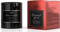 Svece, cilindriskas Apis Sensual Girl, 220 g, melna krās.