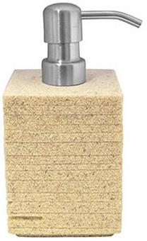 Skysto muilo dozatorius Ridder Brick 22150511, geltona/smėlio ruda