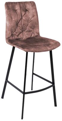 Baro kėdė Home4you Afton 10424, matinė, rožinė sp., 44 cm x 53 cm x 122 cm