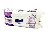 Drėgnos servetėlės Boneym Lavender, įvairiems paviršiams, 100 vnt.