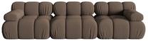 Modulinė sofa Micadoni Bellis 3D, ruda sp., 282 x 94 cm x 64 cm