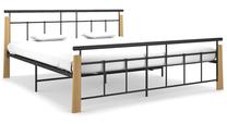 Lova dvigulė VLX Bed Frame, 180 x 200 cm, juoda sp., be čiužinio, su grotelėmis