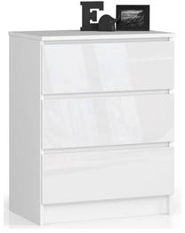 Komoda Akord K60, balta sp., 77 cm x 60 cm x 40 cm