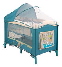 Kelioninė lovytė Milly Mally Mirage Deluxe Blue Bird, mėlyna sp.