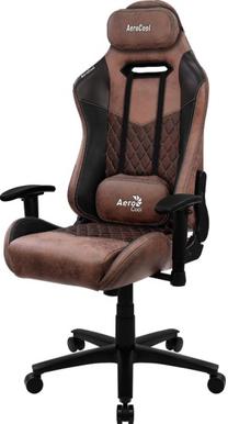 Žaidimų kėdė AeroCool Duke Punch Red, 69 x 56 x 130 - 140 cm, bordo/ruda