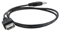 Vads Gembird USB 2.0 A male, USB 2.0 A female, 0.75 m, melna krās.