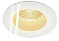 Įleidžiamas lauko šviestuvas SLV Patta-F, 11W, LED, IP65, balta sp., 8.3 cm x 5.7 cm