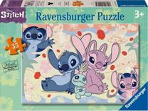 Dėlionė Ravensburger Disney Stitch, 18 cm x 26 cm, 35 vnt., įvairių spalvų