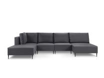 Lauko sofa Calme Jardin Fiji CAL_UL_102_F1_FIJI2, tamsiai pilka sp., kairinė, 184 cm x 337 cm x 93 cm