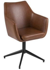 Krėslas Home4you Nora AC68010, ruda sp., 57 cm x 58 cm x 83.5 cm