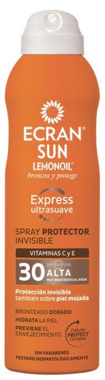 Purškiklis įdegio priežiūrai Ecran Sun Protector Invisible SPF30, 250 ml