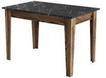 Virtuvinis stalas Kalune Design Kiev 509, juoda sp./riešuto sp., 72 cm x 110 cm x 75 cm
