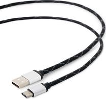 Įkrovimo laidas Gembird CCP-USB2-AMCM-2.5M, USB 2.0/USB-C, 250 cm, juoda sp.