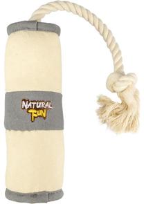 Игрушка для собаки, плюшевый Flamingo Natural Fun Dummy 520660, 7.5 см, Ø 7.5 см, серый цв./бежевый цв.