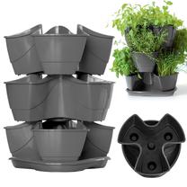 Garšaugu pods Herbal DKN3003-426U, plastmasa, Ø 29.5 cm, pelēka krās.