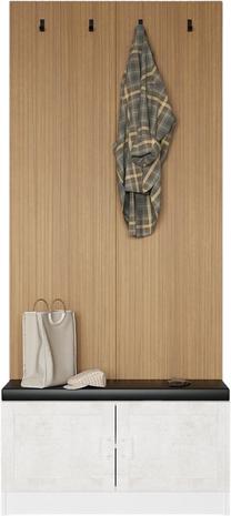 Prieškambario baldų komplektas Kalune Design Noah 8305, balta sp.