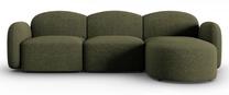 Kampinė sofa Micadoni Home Blair, žalia sp., dešininė, 272 x 155 cm x 80 cm