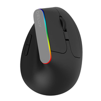 Bezvadu datora pele Delux M618C, melna krās.