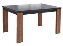 Stalas išskleidžiamas, juoda sp./riešuto sp., 140 cm x 90 cm x 76 cm