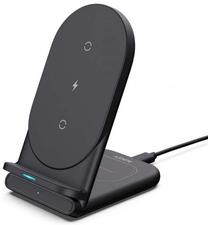 Belaidis įkroviklis Aukey LC-A2, Qi Wireless/USB-C, juoda sp., 10 W