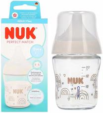 Бутылочка Nuk Perfect Match, 120 мл, 0 мес., прозрачный цв.
