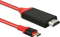 Провод RoGer HDMI, USB Type-C, 2 м