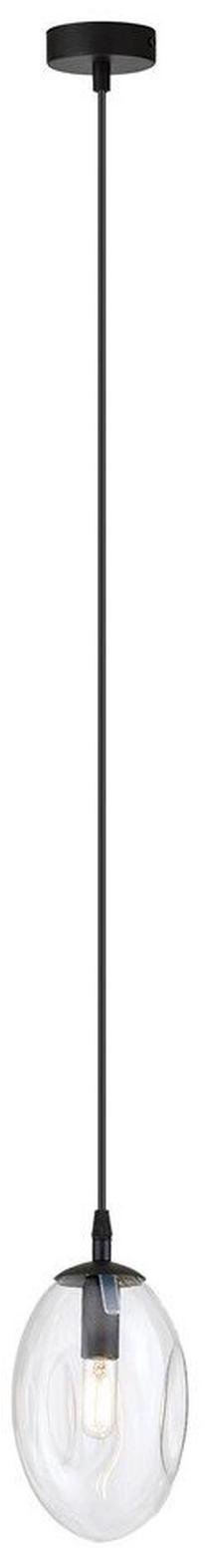 Valgusti rippuv Emibig Astral 1 BL, E14, 1 x 10 W, läbipaistev v./must v. / must v., 10 x 20 cm