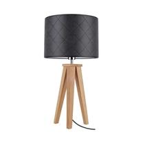 Galda stāvlampas Spot-Light Mirabella, E27, 60W, melna krās./brūna krās.