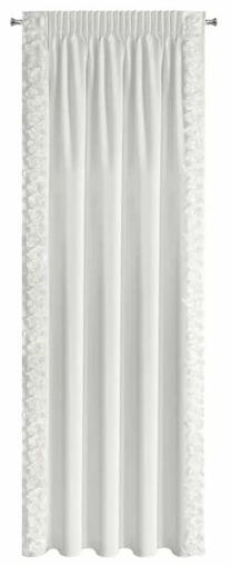 Naktinė užuolaida Roses ZAN-01, balta sp., 140 cm x 270 cm
