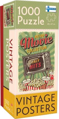 Dėlionė Tactic Vintage Retro Movie Collection 495456, 67 cm x 48 cm, 1000 vnt., įvairių spalvų