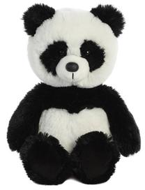 Mīkstā rotaļlieta Aurora Panda 55989, balta krās./melna krās., 28 cm