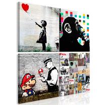 Reprodukcija Artgeist Banksy Collage N8178-DKX, 60 cm x 60 cm