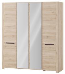 Spinta Szynaka Meble Desjo 07, ąžuolo sp./ruda sp., 181 cm x 58 cm x 207 cm
