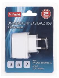 Adapteris ActiveJet, USB 2.0 Type A/Europlug, balta sp.