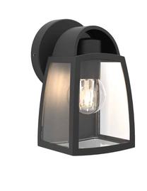 Āra sienas lampa Lutec Kelsey 5273702012, 40W, E27, IP44, melna krās., 12 cm x 20 cm