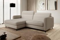Kampinė sofa Gomsi Royal 18, šviesiai ruda sp., kairinė, 160 x 228 cm x 100 cm