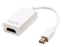 Adapteris Logilink CV0036A miniDisplayPort - HDMI Mini Display port male, HDMI female, balta sp.