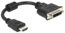 Адаптер Delock HDMI to DVI-D HDMI male, DVI-D female, 0.2 м, черный цв.