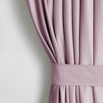 Naktinė užuolaida, su raiščiu Restilo Velvet Pleat, šviesiai rožinė sp., 140 cm x 270 cm