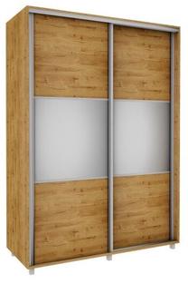 Spinta Bodzio Sliding SZP150-DSC/L, ruda sp., 150 cm x 60 cm x 210 cm, su veidrodžiu