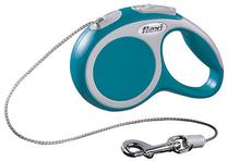 Automatinis pavadėlis Flexi Vario Cord XS, mėlyna sp., 3 m