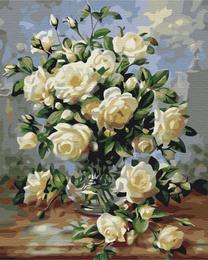 Tapymas pagal skaičius Paint it! Cream Bouquet, įvairių spalvų
